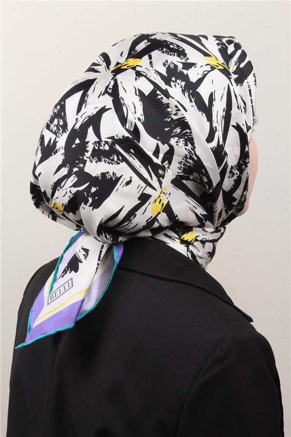 Belli Twil İpek Eşarp 4014-82 Siyah