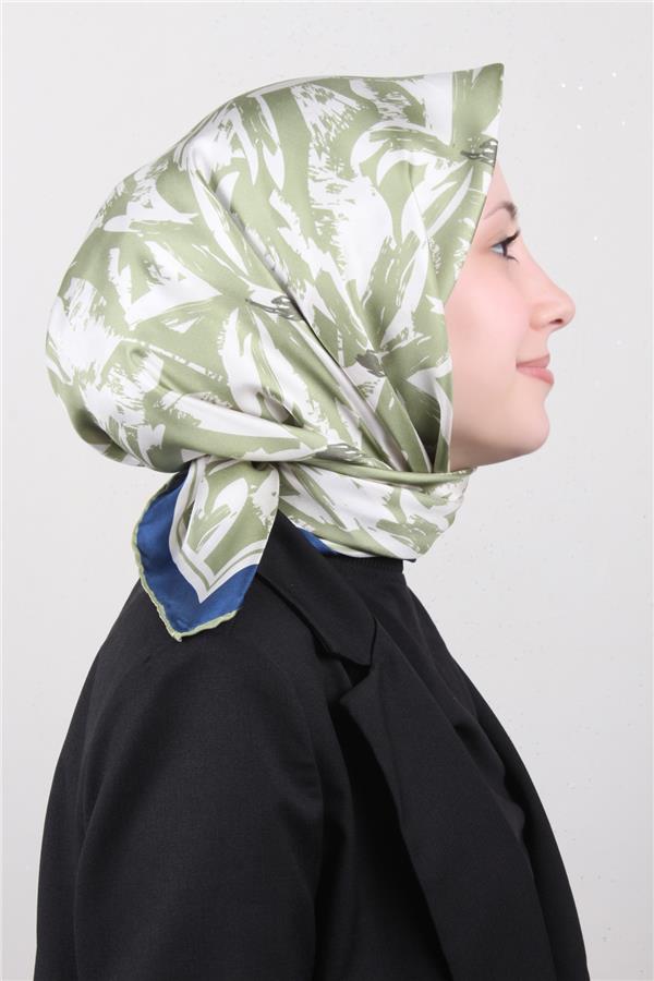 Belli Twil İpek Eşarp 4014-85 Yeşil