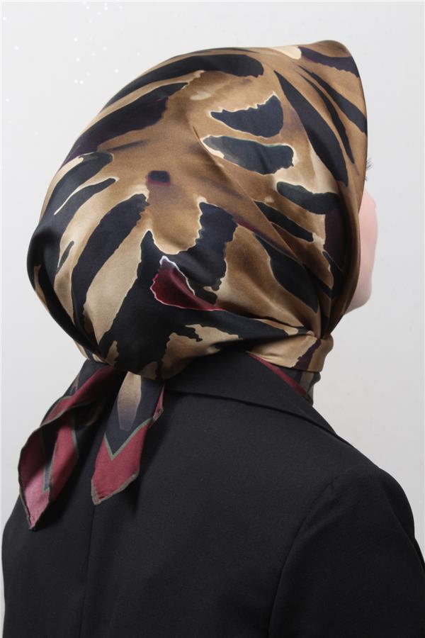 Belli Twil İpek Eşarp 4015-50 Bordo