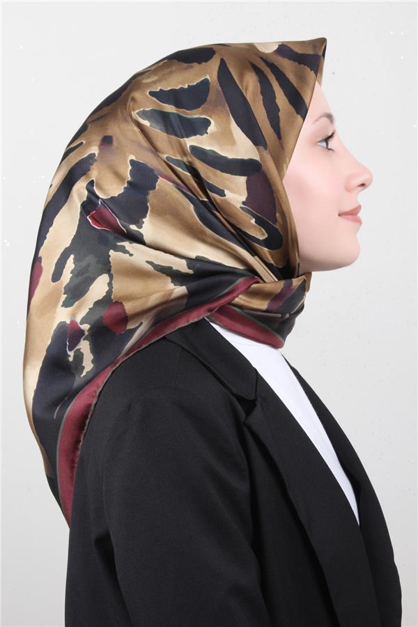 Belli Twil İpek Eşarp 4015-50 Bordo