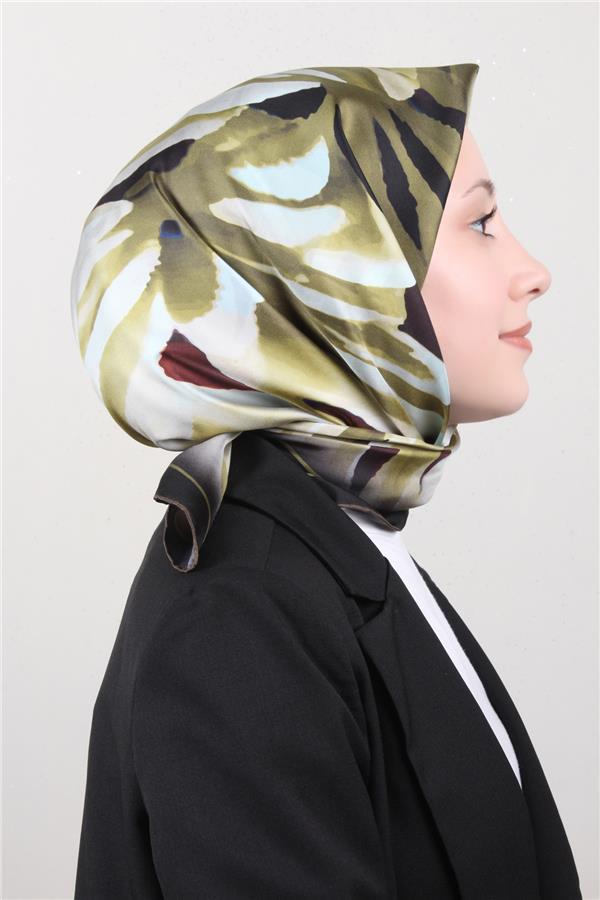 Belli Twil İpek Eşarp 4015-51 Yeşil