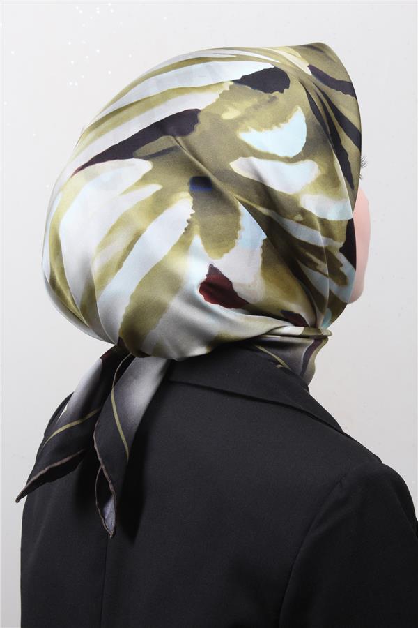 Belli Twil İpek Eşarp 4015-51 Yeşil