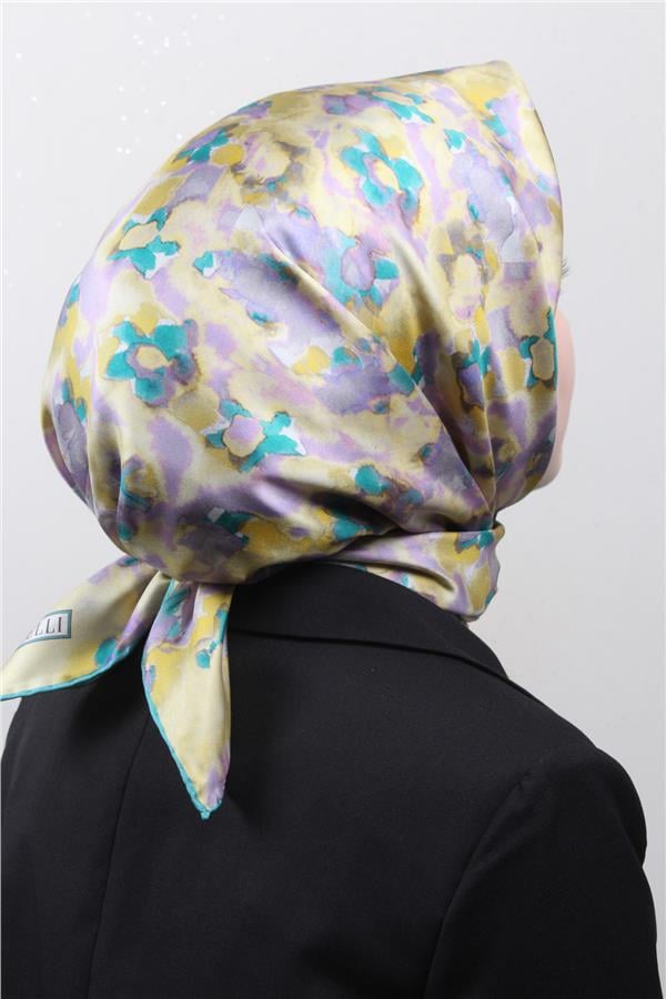 Belli Twil İpek Eşarp 4016-80 Sarı