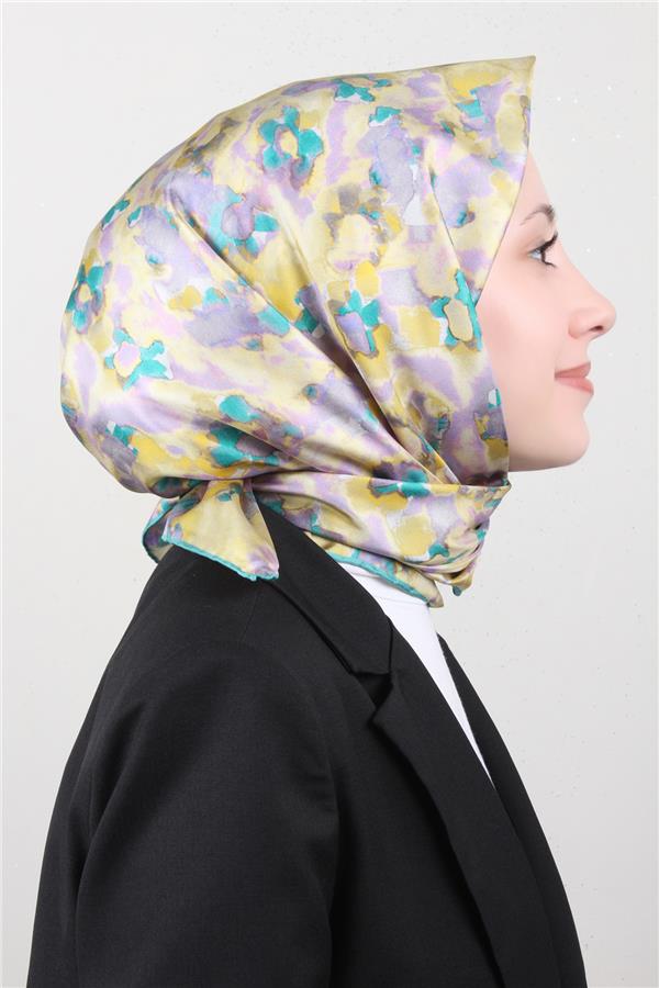 Belli Twil İpek Eşarp 4016-80 Sarı