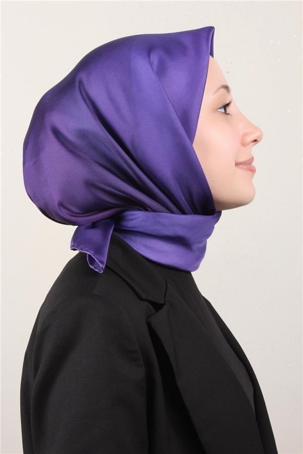 Belli Twil İpek Eşarp 4019-01 Mor