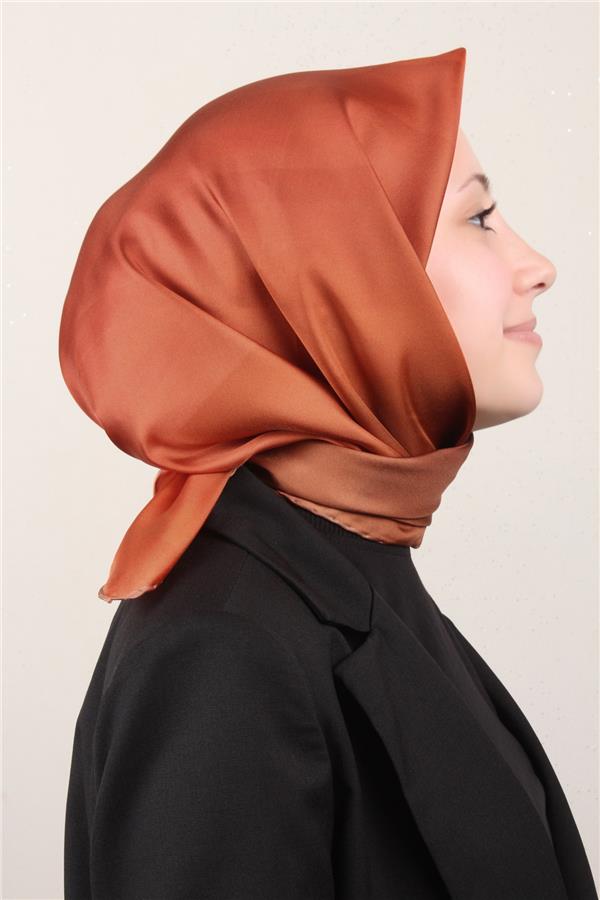 Belli Twil İpek Eşarp 4019-05 Turuncu