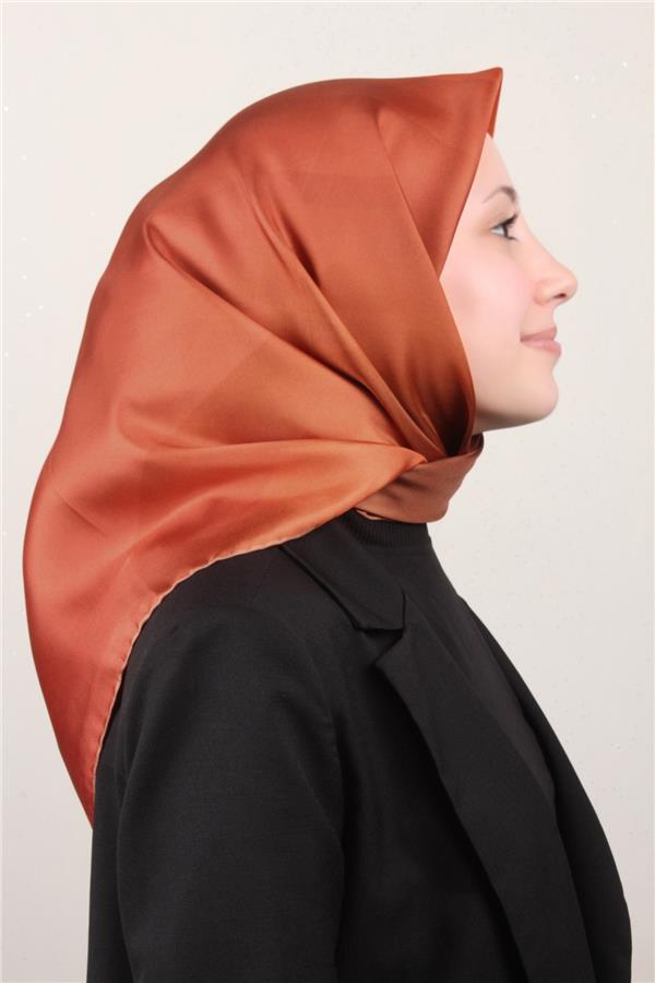 Belli Twil İpek Eşarp 4019-05 Turuncu