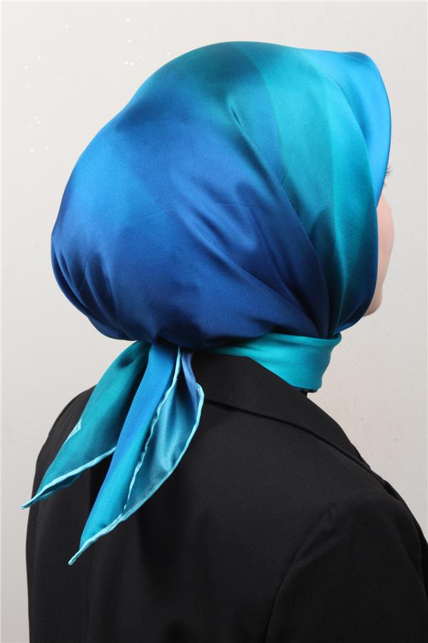 Belli Twil İpek Eşarp 4019-37 Mavi