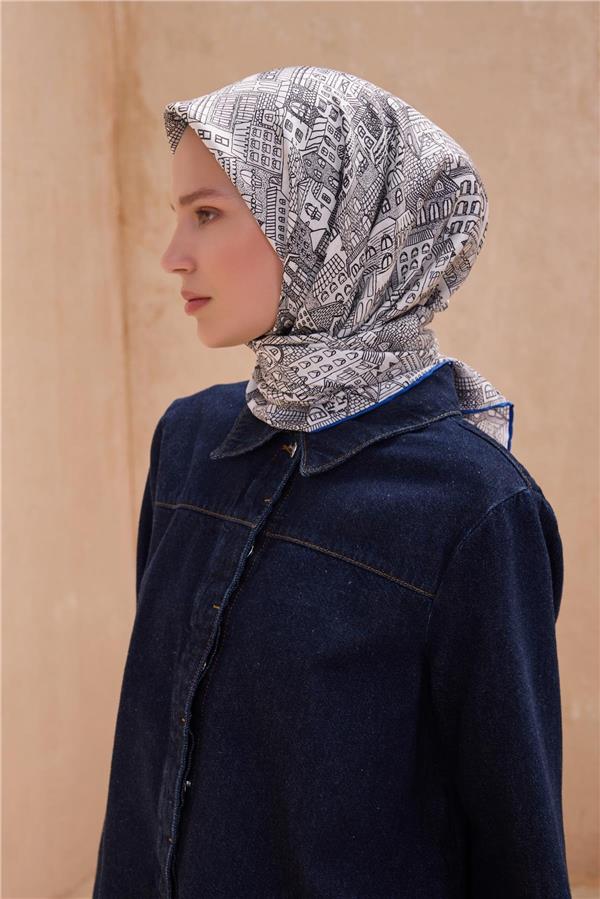 Belli Twill İpek Eşarp 2025 Yaz 4110-64