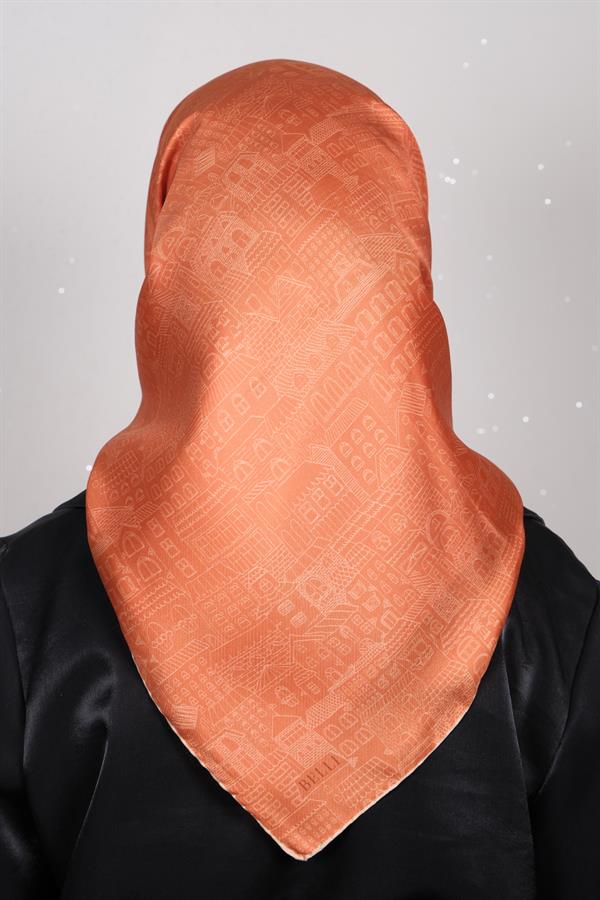 Belli Twill İpek Eşarp 2025 Yaz  4110-66
