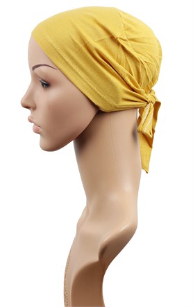 Penye Eşarp Bonesi 251-22 Sarı