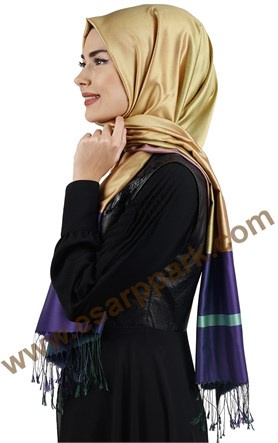 Bordürlü İpek Şal 108-11