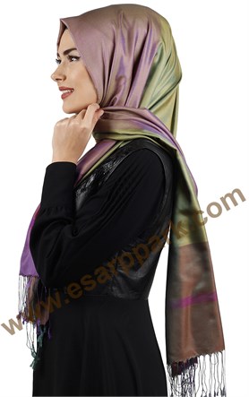 Bordürlü İpek Şal 108-14