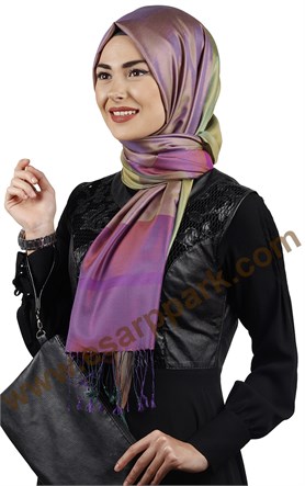 Bordürlü İpek Şal 108-14