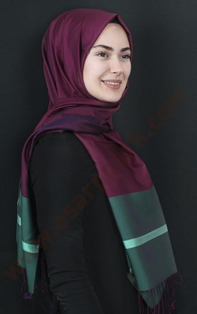 Bordürlü İpek Şal 108-15