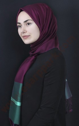 Bordürlü İpek Şal 108-15