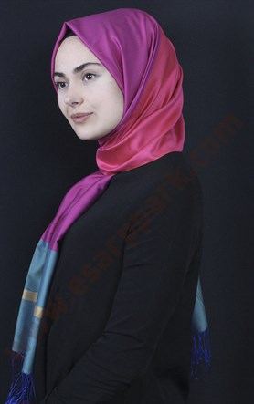 Bordürlü İpek Şal 108-18