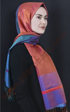 Bordürlü İpek Şal 108-2