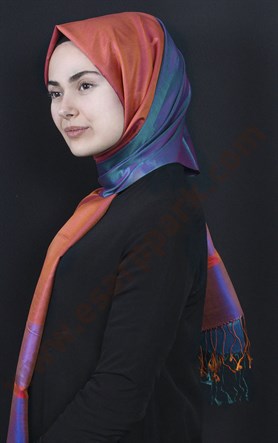 Bordürlü İpek Şal 108-2