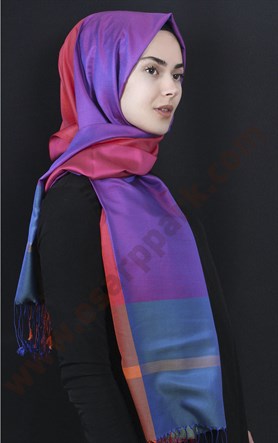 Bordürlü İpek Şal 108-23