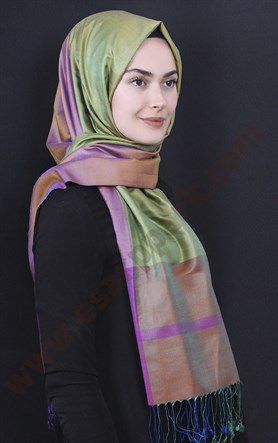 Bordürlü İpek Şal 108-24