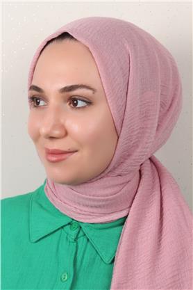 Bürümcük İnce Şal 3093-14 Pembe