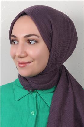 Bürümcük İnce Şal 3093-19 Mor
