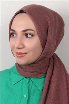 Bürümcük İnce Şal 3093-23 Gül Kurusu