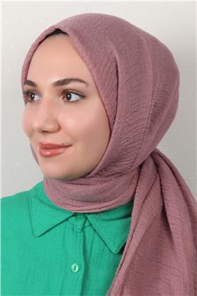 Bürümcük İnce Şal 3093-29 Koyu Pembe