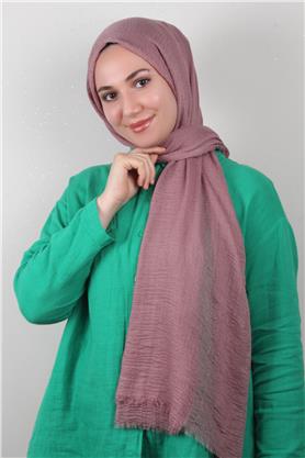 Bürümcük İnce Şal 3093-29 Koyu Pembe