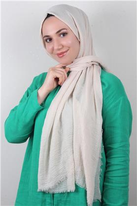 Bürümcük İnce Şal 3093-31 Krem