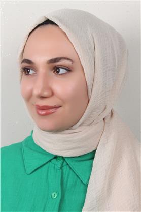 Bürümcük İnce Şal 3093-31 Krem