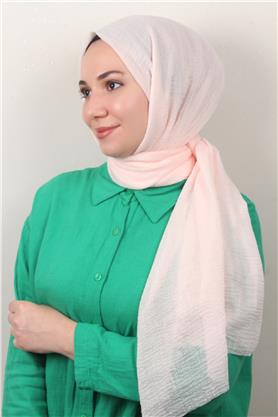 Bürümcük İnce Şal 3093-4 Açık Pembe