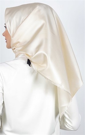 Delux Tafta Eşarp 1000-23 Krem