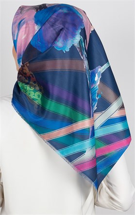 Piramit Tafta Dijital Eşarp 1924-11