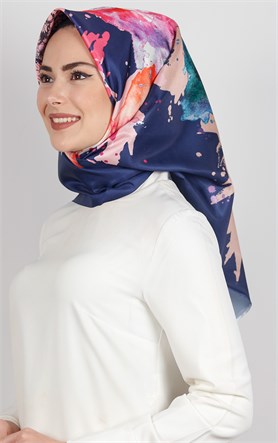 Piramit Tafta Dijital Eşarp 1921-3