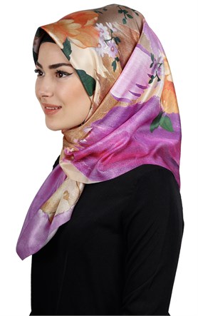 Piramit Tafta Dijital Eşarp 1912-10