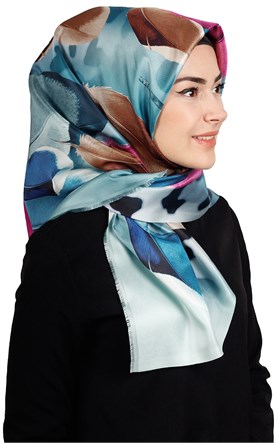 Piramit Tafta Dijital Eşarp 1911-4