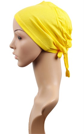 Penye Eşarp Bonesi 251-36 Sarı