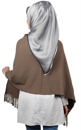 Kürklü Triko Omuz Şalı 2020-5