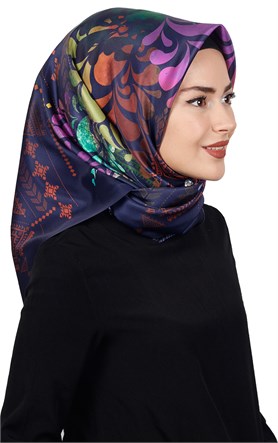 Piramit Tafta Dijital Eşarp 1915-9