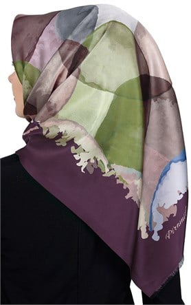 Piramit Tafta Dijital Eşarp 1914-2