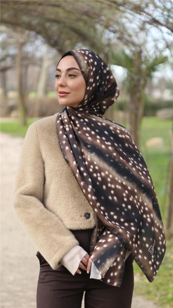 Ceylan Pamuklu Şal 168-2 Kahve 