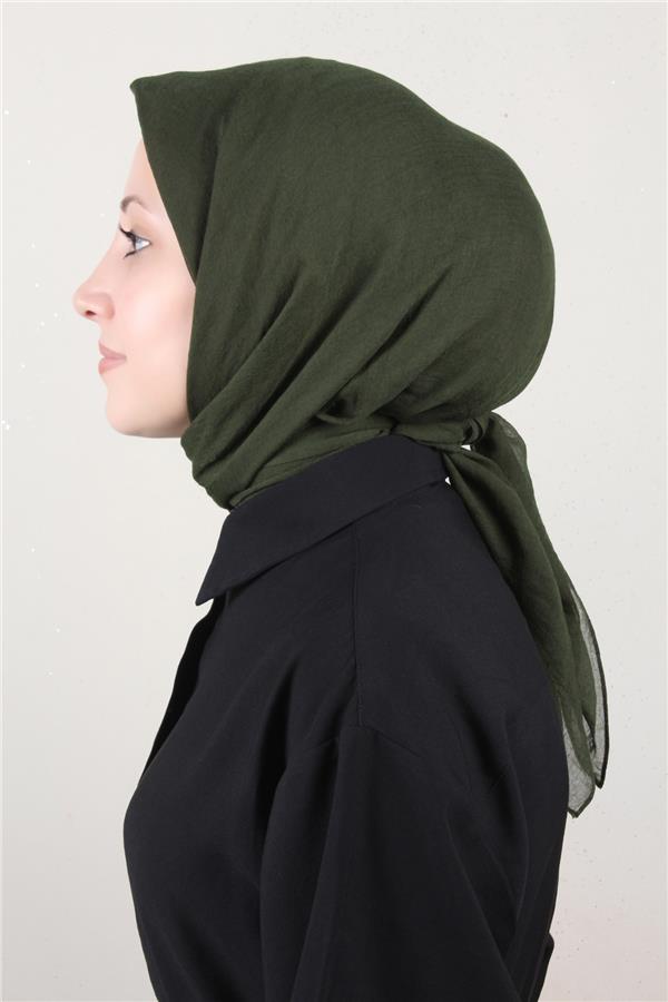 Comfort Pamuk Eşarp 2780-14 Koyu Haki