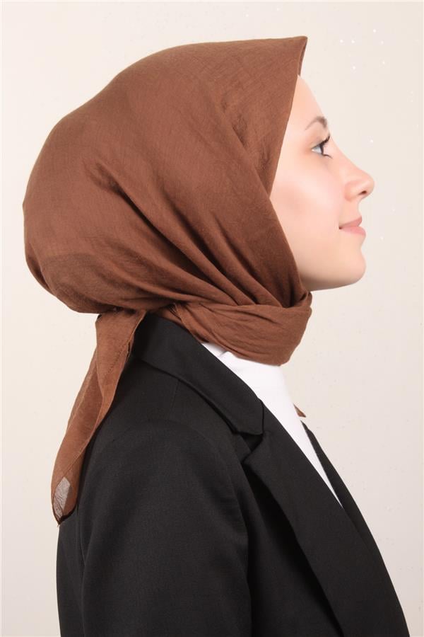 Comfort Pamuk Eşarp 2780-4 Kahverengi