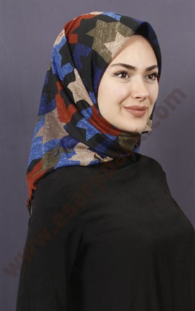 Coton Kare Eşarp 1207-1