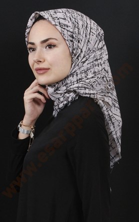 Coton Kare Eşarp 1207-10