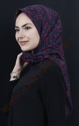 Coton Kare Eşarp 1207-11