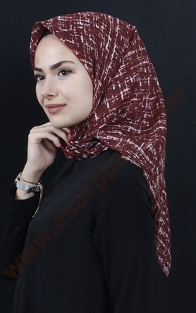 Coton Kare Eşarp 1207-14