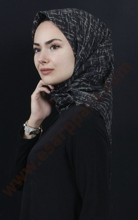 Coton Kare Eşarp 1207-15